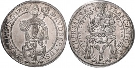 Franz Anton Fürst von Harrach 1709 - 1727
 Taler 1709 Typ 1, Hüftbild der Madonna, im linken Arm das Kind, in der Rechten das Zepter, unten das einfe...
