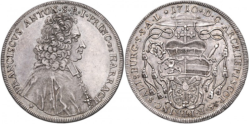 Franz Anton Fürst von Harrach 1709 - 1727
 Taler 1710 Typ 2, Brustbild Harrachs...