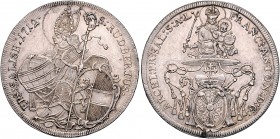 Franz Anton Fürst von Harrach 1709 - 1727
 Taler 1712 Typ 8, Unter dem Legatenhut das einfeldige Wappen unter dem Fürstenhut, auf Krummstab und Schwe...