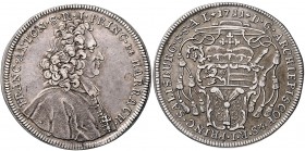 Franz Anton Fürst von Harrach 1709 - 1727
 1/2 Taler 1711 Typ 2, Brustbild Harrachs mit Allongeperücke in der Mozetta von rechts, unter dem Armabschn...