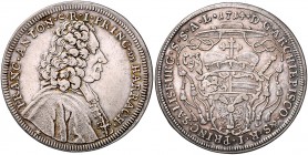 Franz Anton Fürst von Harrach 1709 - 1727
 1/2 Taler 1714 Typ 2, Brustbild Harrachs mit Allongeperücke in der Mozetta von rechts, unter dem Armabschn...