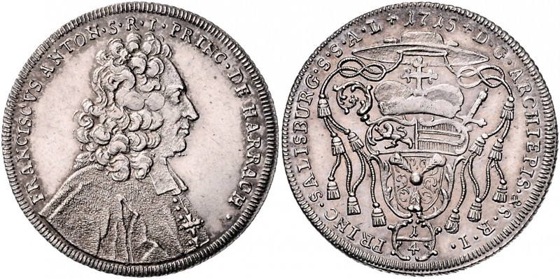 Franz Anton Fürst von Harrach 1709 - 1727
 1/4 Taler 1715 Typ 2, Brustbild Harr...