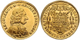 Leopold Anton Eleutherius Freiherr von Firmian 1727 - 1744
 Dukat 1743 Typ 4, Brustbild Firmians mit Allongeperücke in der Mozetta nach rechts, Signa...