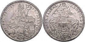Leopold Anton Eleutherius Freiherr von Firmian 1727 - 1744
 Taler 1728 Typ 3, Unter dem Legatenhut das vierfeldige Wappen, auf Krummstab und Schwert ...