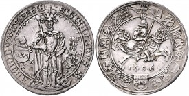 Erzherzog Sigismund 1446 - 1496
 Guldiner 1484 Stempelschneider Wenzel Kröndl. Der Erzherzog steht v. v., l. Löwe mit Wappen, r. Helm // Ritter mit F...