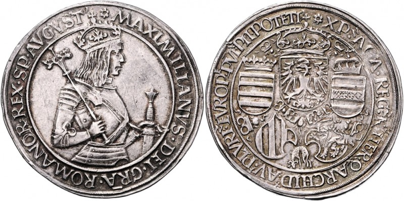 Maximilian 1495 - 1519
 Königsguldiner o.J. Stempelschneider Benedikt Burkhart....