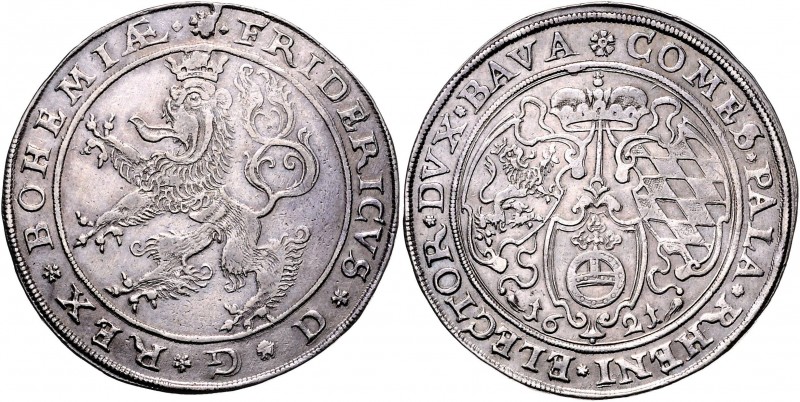 Friedrich von der Pfalz (der Winterkönig) 1619 - 1621
 Taler 1621 mit spiegelve...