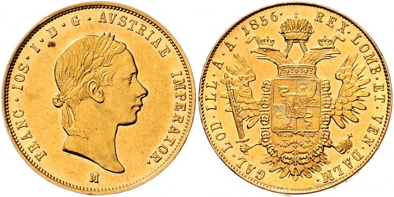 Franz Joseph I. 1848 - 1916
 Sovrano 1856 M FRANC.IOS.I.D.G.AVSTRIAE IMPERATOR....