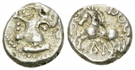 Sequani AR Quinarius, "Q. Doci/Sam" Type 

Celtic Gaul, Sequani. AR Quinarius (11-12 mm, 1.96 g), mid 1st century BC. Q. Doci/Sam Type.
Obv. Celtic...