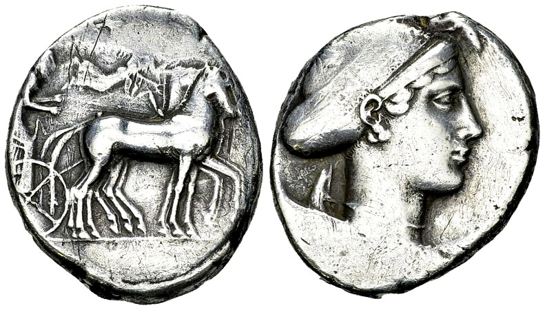 Syracuse AR Tetradrachm, c. 430 BC 

Sicily, Syracuse. AR Tetradrachm (24-28 m...