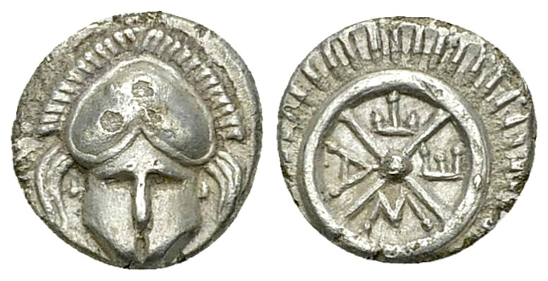 Mesambria AR Diobol, c. 450-350 BC 

Thrace, Mesembria. AR Diobol (10 mm, 1.13...