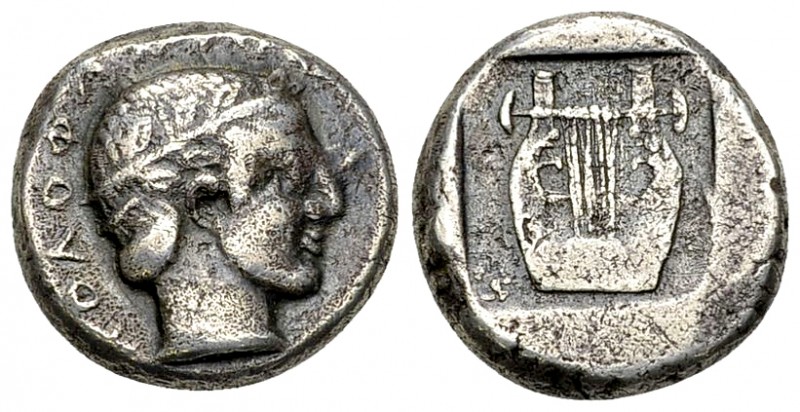 Kolophon AR Drachm, c. 450-410 BC 

Ionia, Kolophon. AR Drachm (15 mm, 5.42 g)...