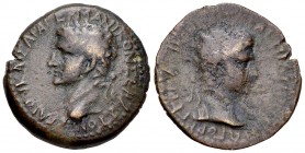 Caligula AE22, Gortyn 

Caligula (37-41), with Germanicus. AE22 (6.00 g), Gortyn, Crete.
Obv. ΓAION KAIΣAPA ΓEPMANIKON ΣEBAΣTON, Laureate head of C...