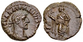 Diocletianus AE Tetradrachm, Alexandria 

Diocletianus (284-305 AD). AE Tetradrachm (20 mm, 6.35 g), Alexandria, Egypt. Dated year 1.
Obv. A Γ OYAΛ...