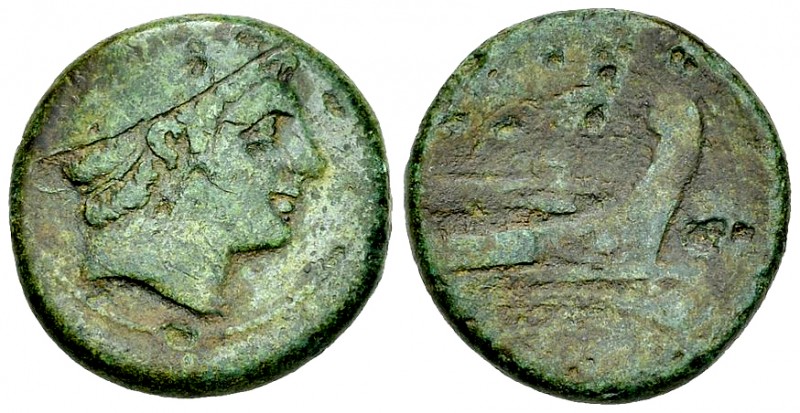 Anonymous AE Semuncia, c. 217-215 BC 

Anonymous. AE Semuncia (20 mm, 6.19 g),...