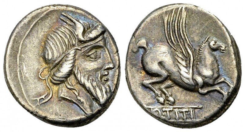 Q. Titius AR Denarius, 90 BC 

Q. Titius. AR Denarius (17 mm, 3.90 g), Rome, 9...