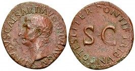 Drusus AE As, large SC reverse 

Drusus (+23 AD). AE As (28-29 mm, 10.01 g), Rome, 21-22 AD.
 Obv. DRVSVS CAESAR TI AVG F DIVI AVG N, bare head of ...