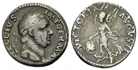 Vitellius AR Denarius, Lugdunum 

Vitellius (69 AD). AR Denarius (18 mm, 3.27 g), Lugdunum.
Obv. A VITELLIVS IMP GERMAN, laureate head right.
Rev....