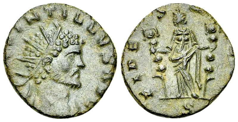 Quintillus AE Antoninianus, Fides reverse 

Quintillus (270 AD). AE Antoninian...