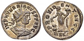 Numerianus silvered AE Antoninianus, Providentia reverse 

Numerianus (283-284 AD). Silvered AE Antoninianus (22 mm, 3.11 g), Ticinum, 283.
Obv. IM...