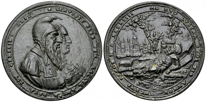 Böhmen, Galvano der Medaille 1544 

Tschechoslowakei, Böhmen. Aus zwei Hälften...