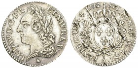 Louis XV, AR 1/10 Ecu 1772 A, Paris 

France, Royaume. Louis XV (1715-1774). AR 1/10 d'écu à la vieille tête 1772 A (21 mm, 2.87 g), Paris.
Gad. 29...