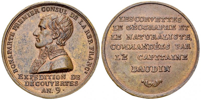 France, Galvanoplastie de la médaille an 9 

France, Consulat. Galvanoplastie ...