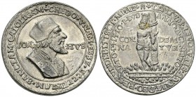 Deutschland, Galvano der Medaille o.J. 

Deutschland. Aus zwei Hälften zusammengesetzter Blei-Galvano der Medaille o.J. (40 mm, 30.15 g), auf Johann...