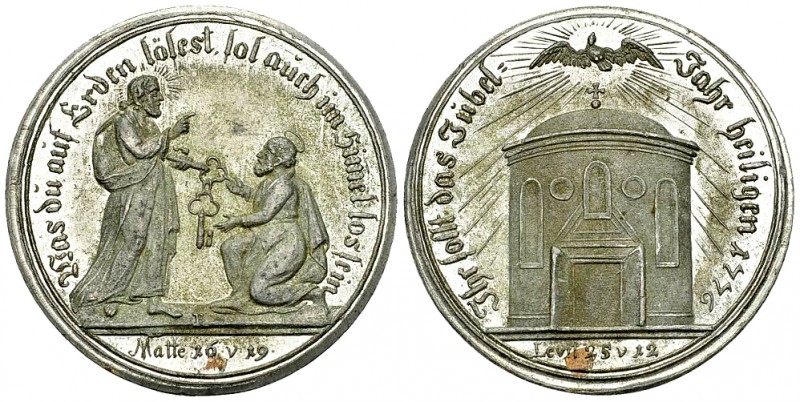 Deutschland, Zinnmedaille mit Kupferstift 1776 

Deutschland. Zinnmedaille mit...