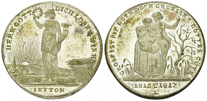 Preussen, Versilberter AE Medaille 1817 

Deutschland. Preussen. Versilberter ...