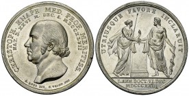 Berlin, Galvano der Medaille 1823, Christoph Knape 

Deutschland, Berlin. Aus zwei Hälften zusammengesetzter Blei-Galvano der Medaille 1823 (42 mm, ...