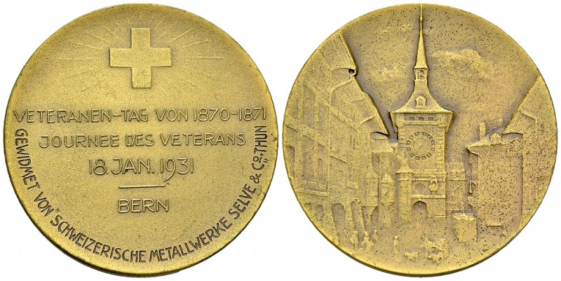 Bern, AE Medaille 1931, Veteranen-Tag 

Schweiz, Bern. AE Medaille 1931 (40 mm...