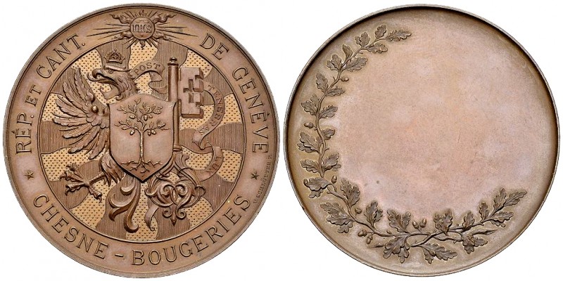 Genf, AE Medaille o.J. (1880) 

Schwiez, Genf/Genève. Chesne-Bougeries. AE Med...