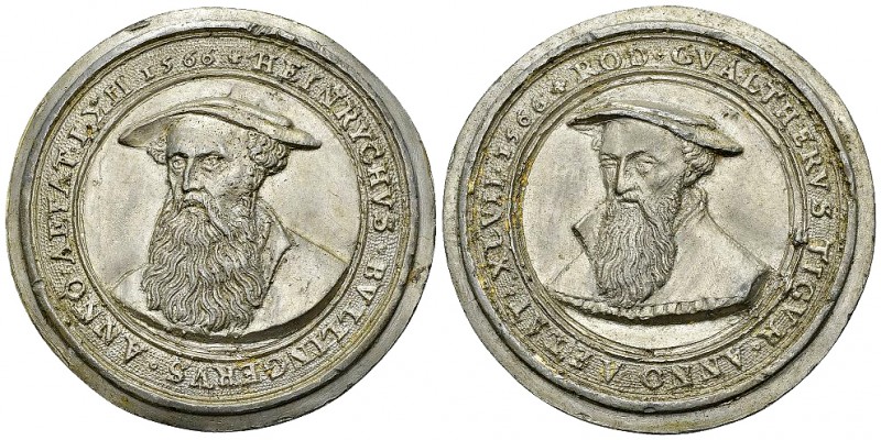 Zürich, Galvano der Medaille 1566 

Schweiz, Zürich. Aus zwei Hälften zusammen...