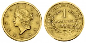 USA AV Dollar 1852 

USA. AV 1 Dollar 1852 (13 mm, 1.60 g).
KM 73.

Very fine.