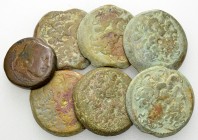 Lot of 7 Greek AE coins 

Lot of 7 (seven) Greek AE coins. Ptolemaic Egypt.

Fine and better. (7)

Lot sold as is, no returns.