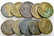 Lot of 10 Roman imperial AE sestertii 

Lot of 10 (ten) Roman imperial AE sestertii. 2nd century AD.

Fair/fine. (10)

Lot sold as is, no return...