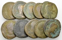 Lot of 10 Roman imperial AE sestertii 

Lot of 10 (ten) Roman imperial AE sestertii. 3rd century AD.

Fair/fine. (10)

Lot sold as is, no return...