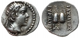 Kings of Baktria, Eukratides I, 170 - 145 BC, Silver Obol