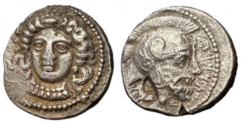 Cilicia, Tarsos, Datames, Satrap of Cilicia and Cappadocia, 384 - 360 BC

Silv...