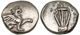 Ionia, Teos, 320 - 294 BC, Silver Trihemiobol