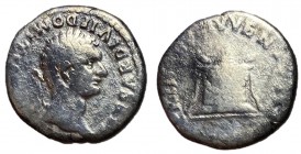 Domitian, as Caesar, 69 - 81 AD, Silver Denarius, Lighted Altar