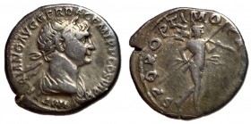Trajan, 98 - 117 AD, Silver Denarius, Mars
