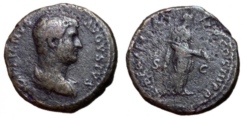 Hadrian, 117 - 138 AD
AE As, Rome Mint, 27mm, 12.55 grams
Obverse: HADRIANVS A...