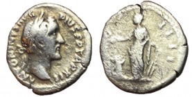 Antoninus Pius, 138 - 161 AD, Silver Denarius with Annona