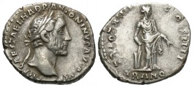 Antoninus Pius, 138 - 161 AD, Silver Denarius, Tranquillitas