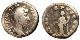 Lucius Verus, 161 - 169 AD, Silver Denarius, Pax
