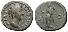 Diva Faustina Sr, 138 - 140 AD, As with Vesta
