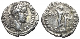 Commodus, 177 - 192 AD, Silver Denarius, Apollo