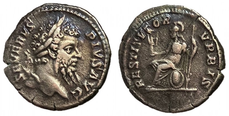 Septimius Severus., 193 - 211 AD
Silver Denarius, Rome Mint, 19mm, 2.88 grams
...